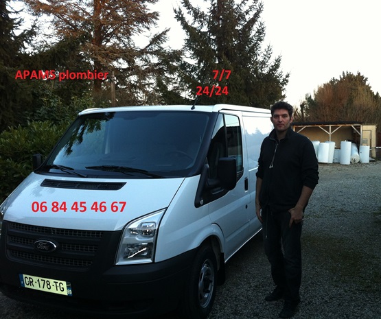 Apams Camion plomberie Caluire Camion David MARTIN, plombier à Caluire